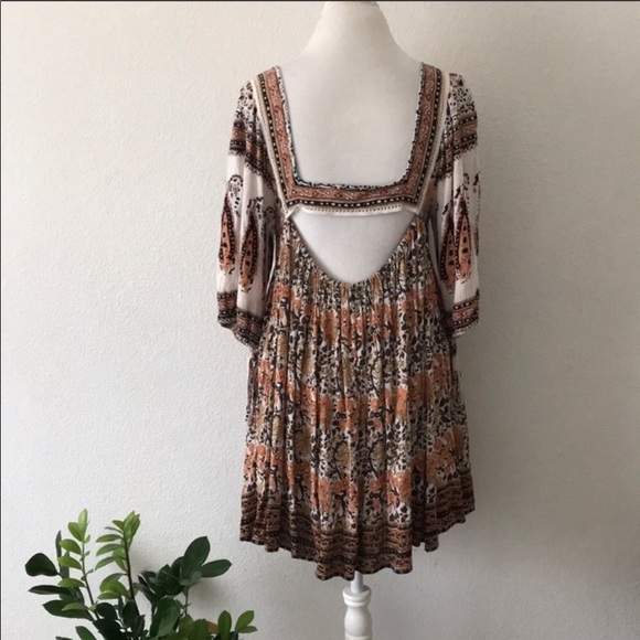 Free people open back boho tunic - Picture 4 of 5